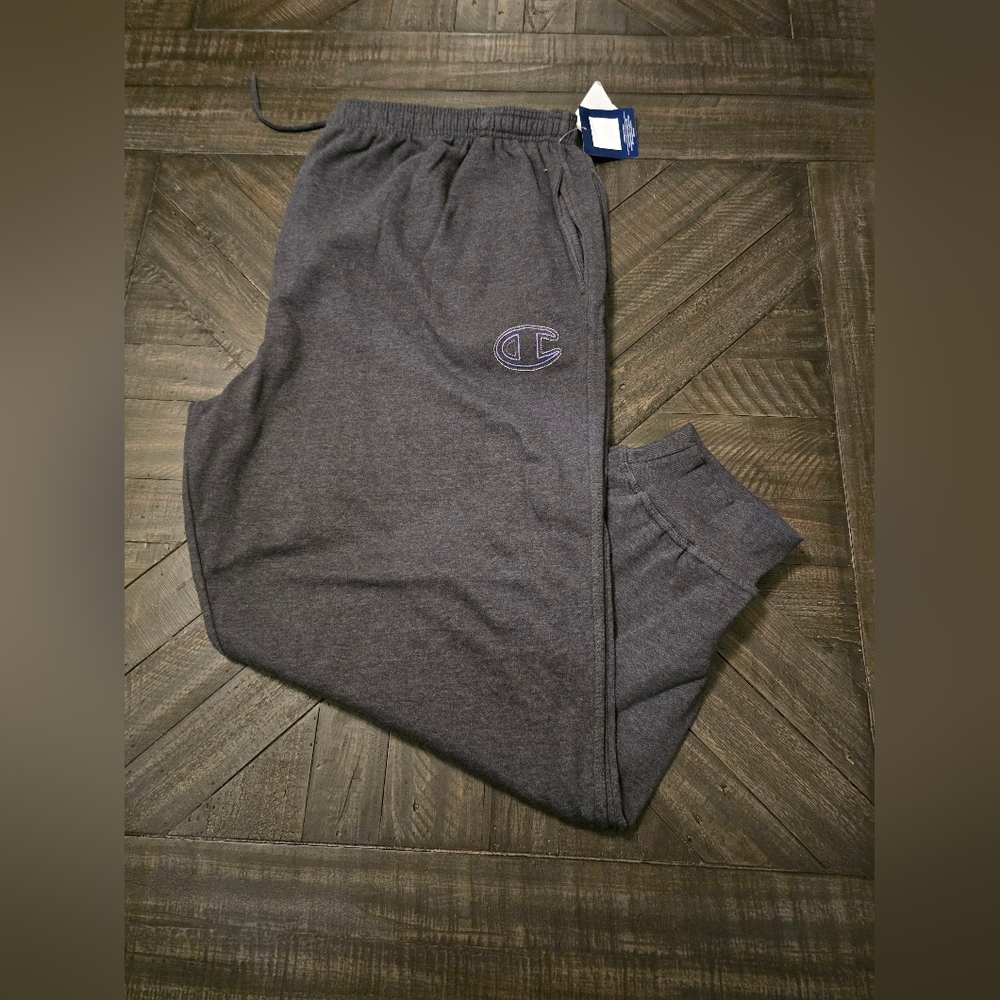 Champion Fleece Sweatpants Mens 4XL Grey Gray Joggers